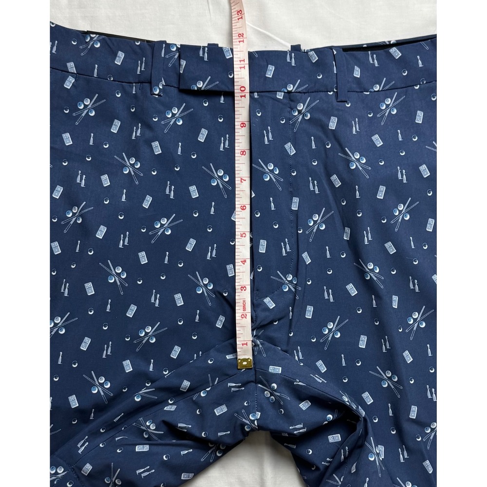RLX Ralph Lauren Mens Golf Shorts Blue Pool Billiards Dominoes Print Size 34 NEW - Picture 13 of 16